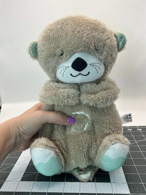 Fisher Price Soothe and Snuggle Otter Sound Machine Musical Breathing Baby Plush
